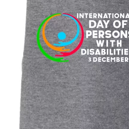 International Day Of Persons With Disabilities Gift Doggie 3-End Fleece Hoodie