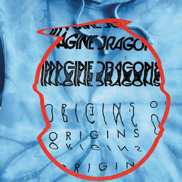 I.M.A.G.I.N.E. D.R.A.G.O.N.S Origins Red Circle Tie Dye Hoodie