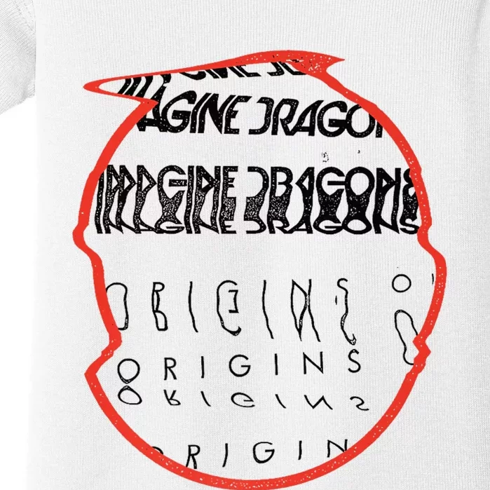 I.M.A.G.I.N.E. D.R.A.G.O.N.S Origins Red Circle Baby Bodysuit