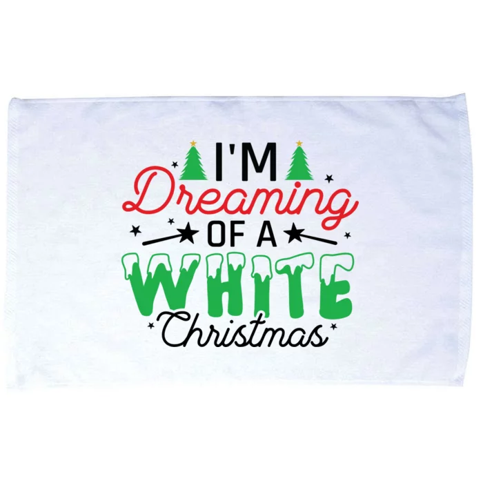 I'm Dreaming Of A White Christmas Microfiber Hand Towel