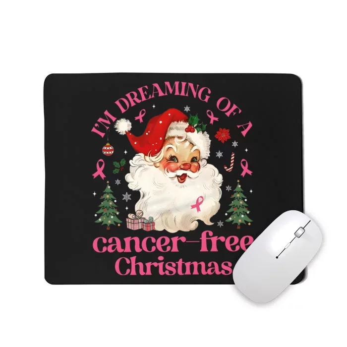 IM Dreaming Of A Breast Cancer Free Christmas Mousepad