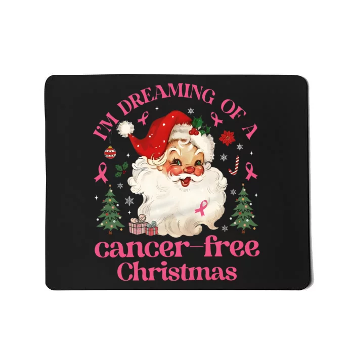 IM Dreaming Of A Breast Cancer Free Christmas Mousepad