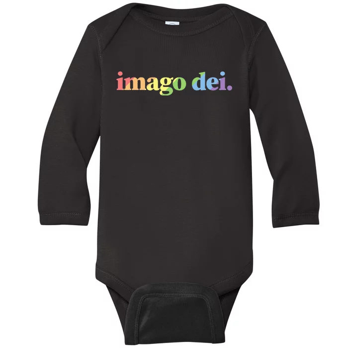 Imago Dei Pride Gods Image Vintage Bold Christian Baby Long Sleeve Bodysuit