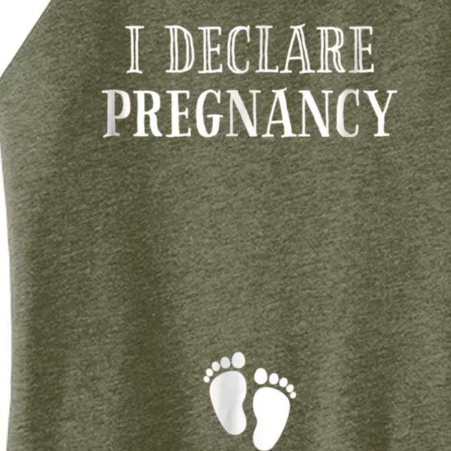 I Declare Pregnancy Shirt, Pregnancy Shirt, Pregnancy Announcement Shirt, Funny Women’s Perfect Tri Rocker Tank