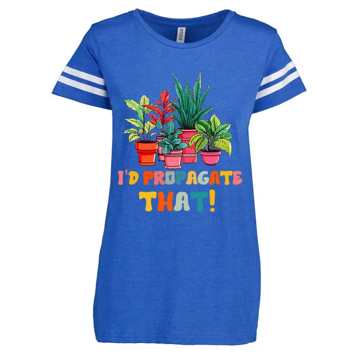 I D Propagate That Funny Plant Lover Gardener Gardening Enza Ladies Jersey Football T-Shirt