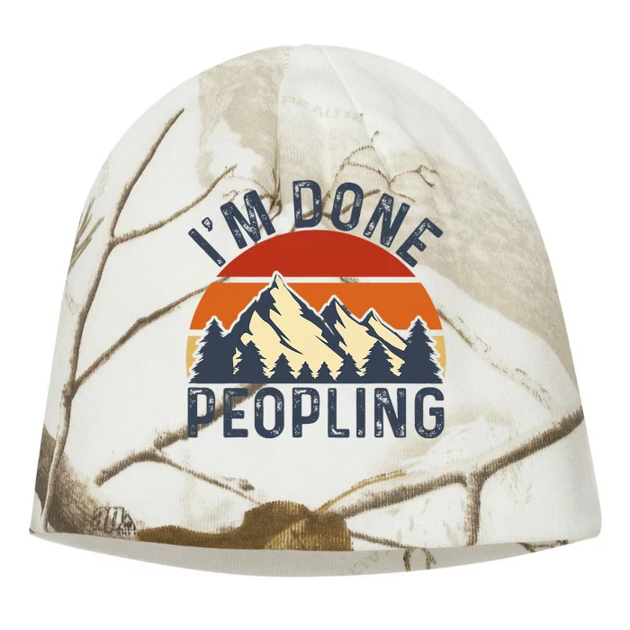 I'm Done Peopling Kati - Camo Knit Beanie