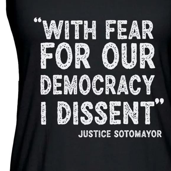 I Dissent Presidential Immunity Support Ladies Essential Flowy Tank