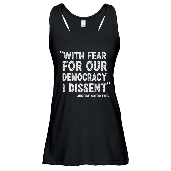 I Dissent Presidential Immunity Support Ladies Essential Flowy Tank