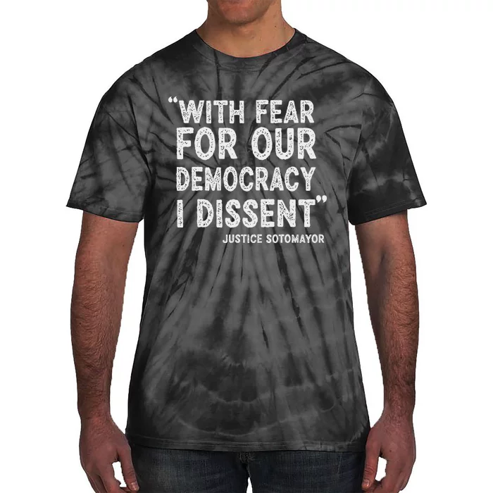 I Dissent Presidential Immunity Support Tie-Dye T-Shirt