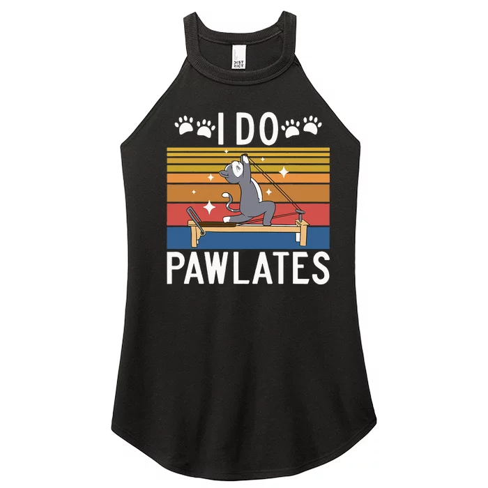 I Do Pawlates Cat Pilates Women’s Perfect Tri Rocker Tank