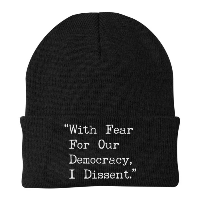 I Dissent Preserve Democracy Knit Cap Winter Beanie