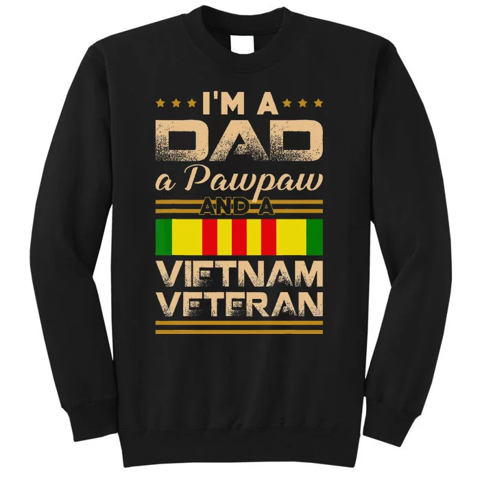 I'm Dad Pawpaw Vietnam Veteran Vintage Army Gift Tall Sweatshirt