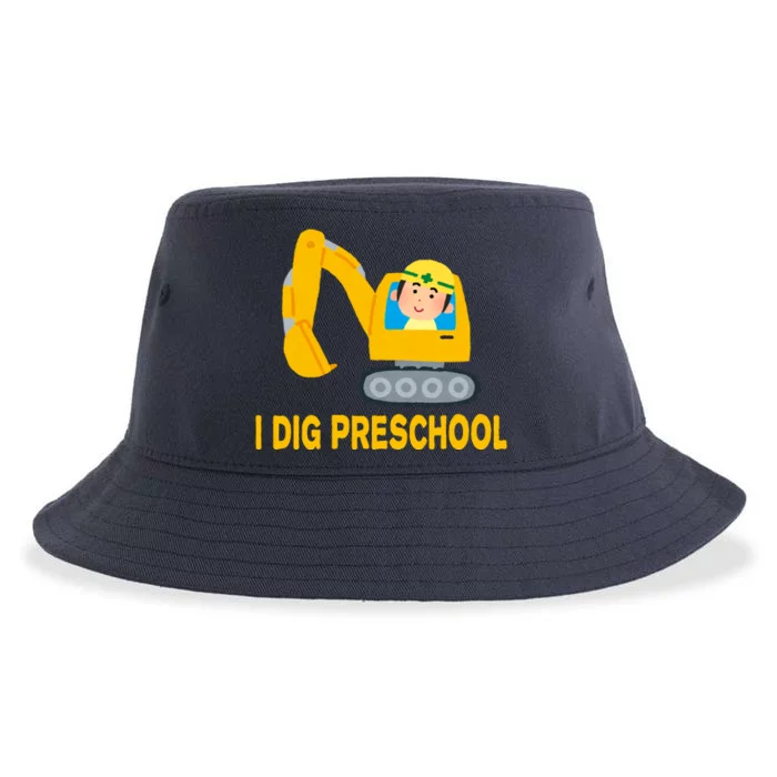 I Dig Preschool Bulldozer Sustainable Bucket Hat