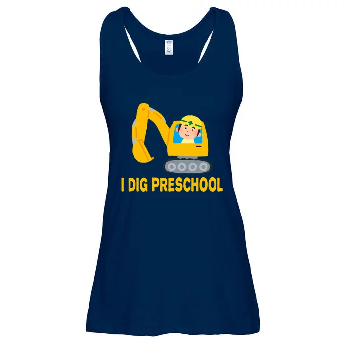 I Dig Preschool Bulldozer Ladies Essential Flowy Tank