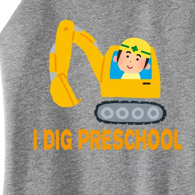 I Dig Preschool Bulldozer Women’s Perfect Tri Rocker Tank