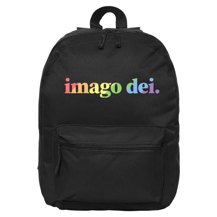 Imago Dei Pride Gods Image Vintage Bold Christian 16 in Basic Backpack