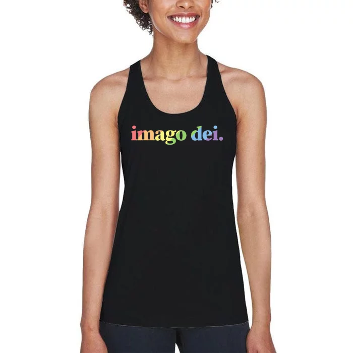 Imago Dei Pride Gods Image Vintage Bold Christian Women's Racerback Tank