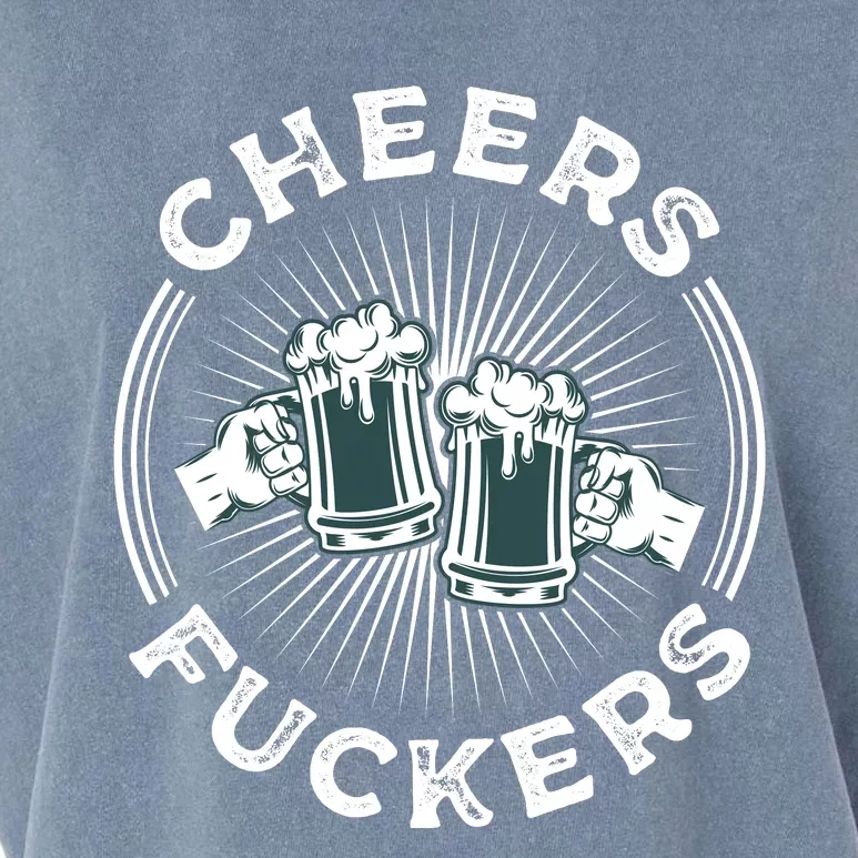 Irish Drinking Quote Cheers Fuckers Funny St Patricks Day Garment-Dyed Women's Muscle Tee