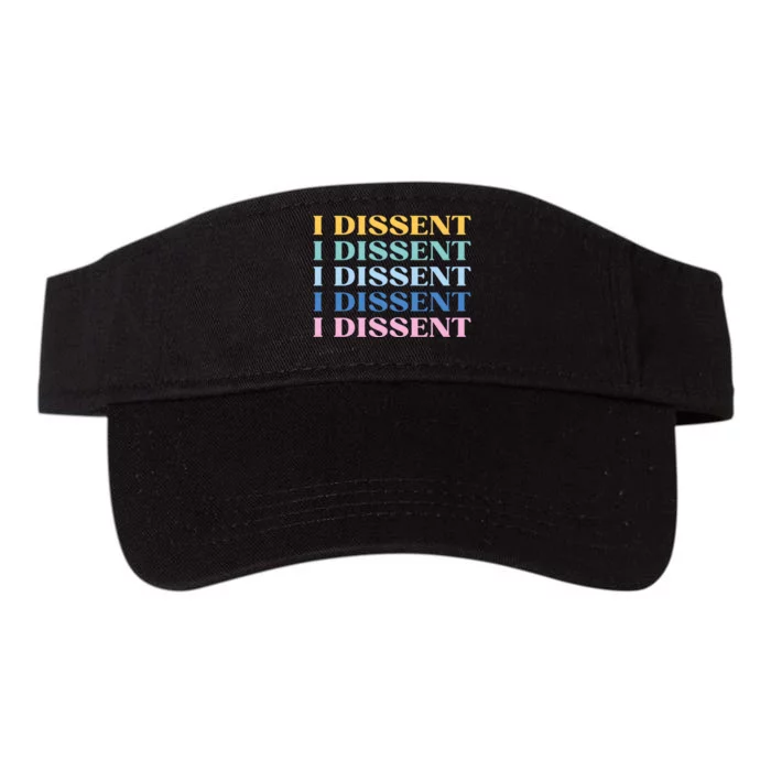 I Dissent Rbg Ruth Bader Ginsburg Feminist Valucap Bio-Washed Visor