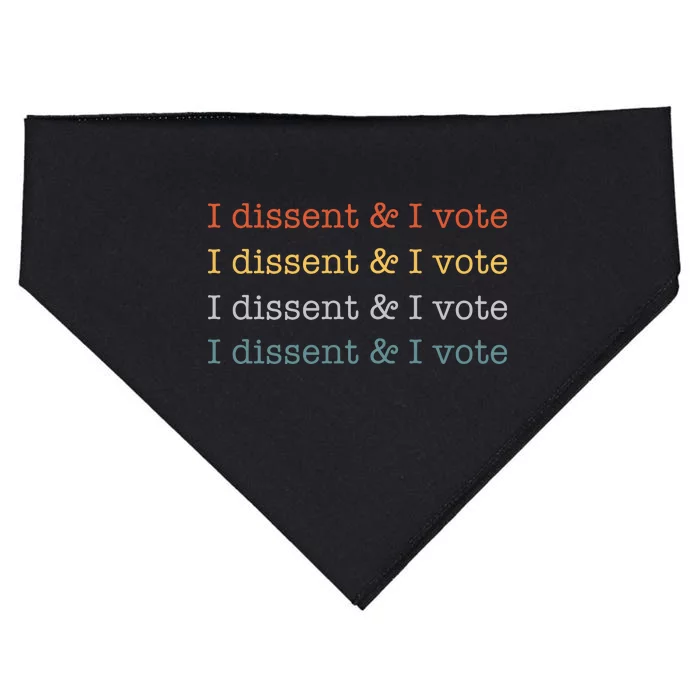 I Dissent Rbg Ruth Bader Ginsburg Feminist USA-Made Doggie Bandana