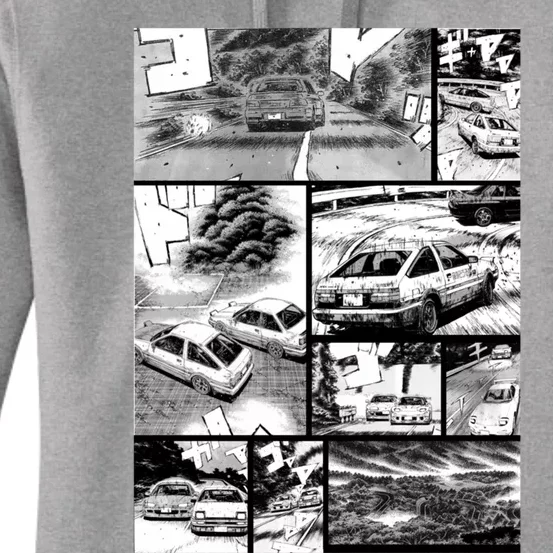 Initial D Racing Manga Wall Design (Version 2) Women's Pullover Hoodie