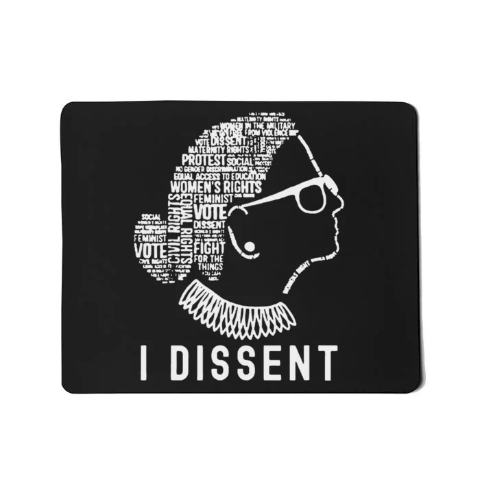 I Dissent Rbg Vote Rights Mousepad