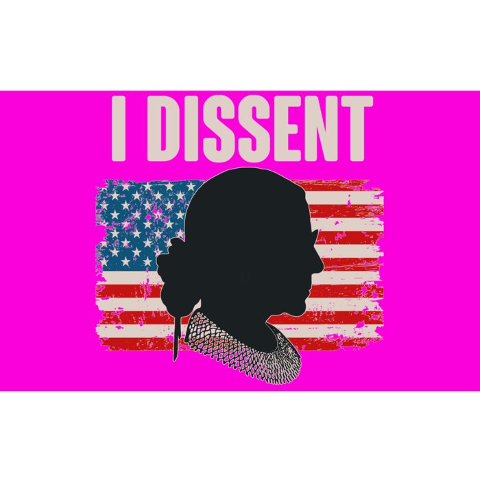 I Dissent Ruth Bader Ginsberg RBG USA American Flag Bumper Sticker