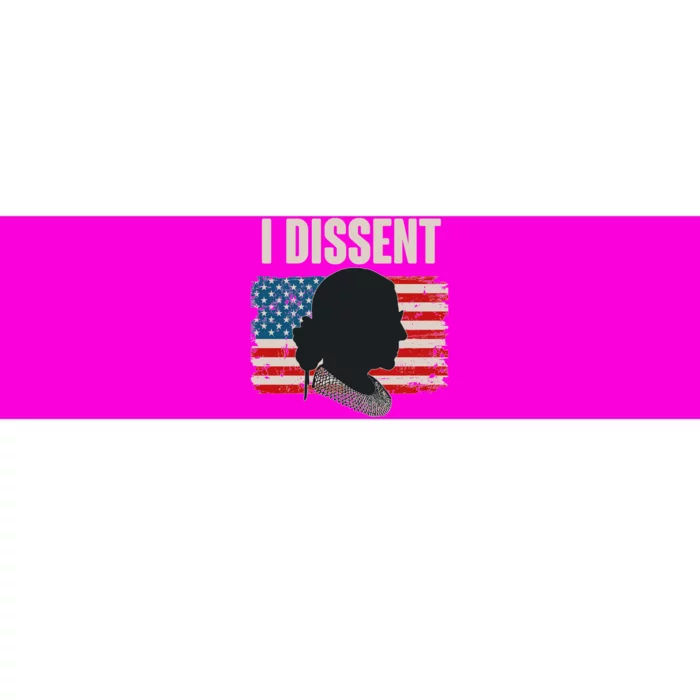 I Dissent Ruth Bader Ginsberg RBG USA American Flag Bumper Sticker