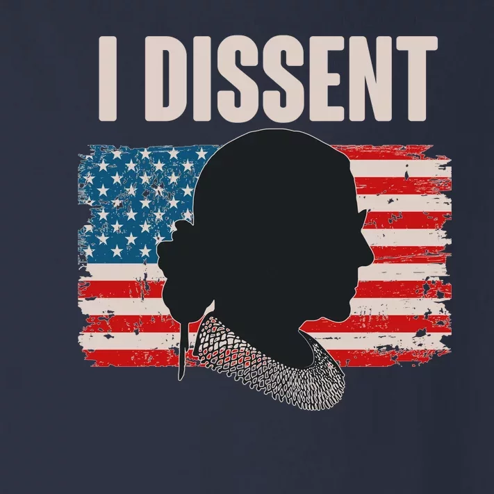 I Dissent Ruth Bader Ginsberg RBG USA American Flag Toddler Long Sleeve Shirt