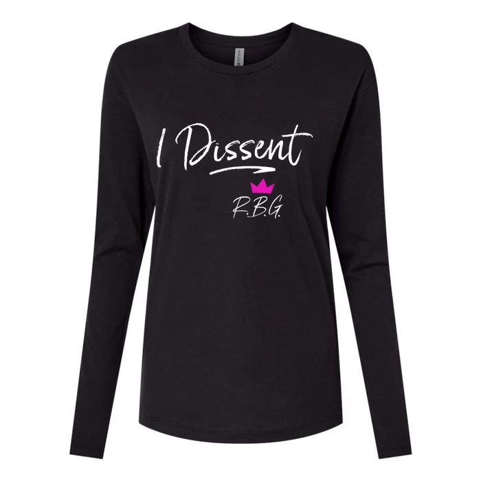 I Dissent RBG Vote Womens Cotton Relaxed Long Sleeve T-Shirt