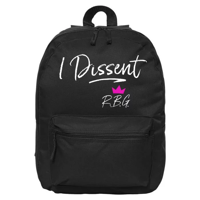 I Dissent RBG Vote 16 in Basic Backpack