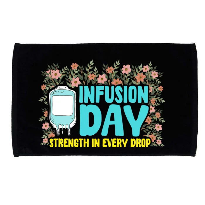 Infusion Day Spoonie Chronic Illness Awareness Support Gift Microfiber Hand Towel