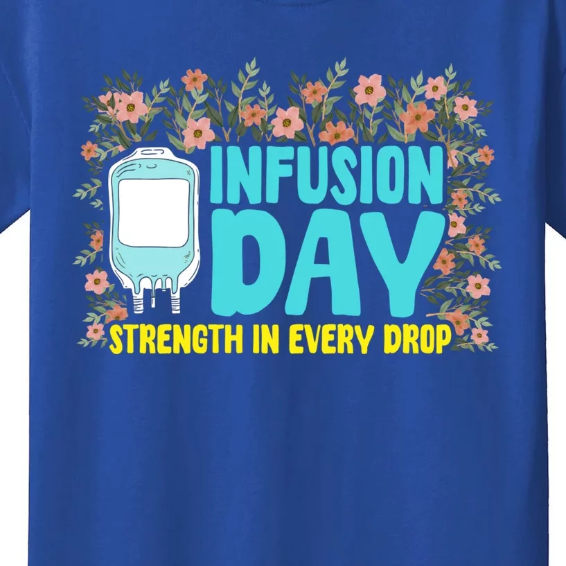 Infusion Day Spoonie Chronic Illness Awareness Support Gift Kids T-Shirt