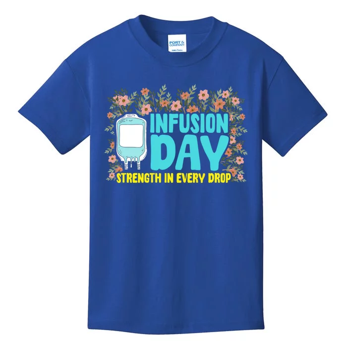 Infusion Day Spoonie Chronic Illness Awareness Support Gift Kids T-Shirt