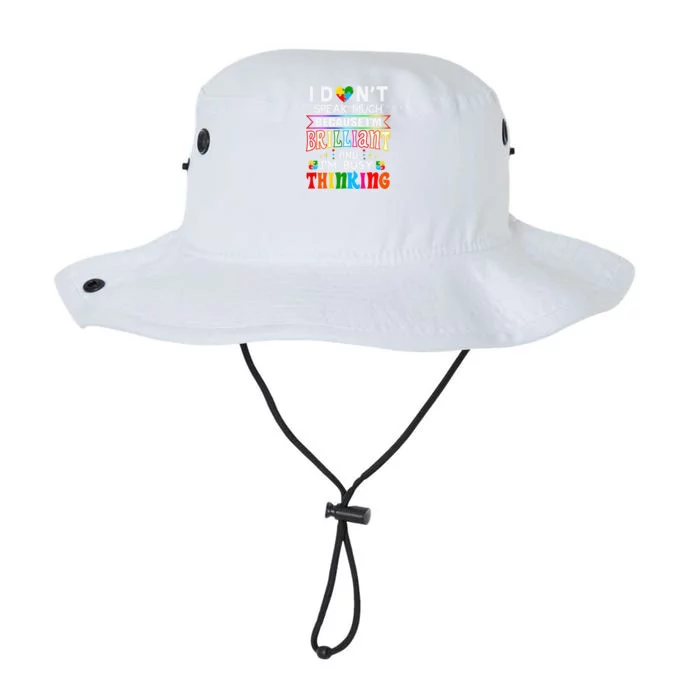 I Dont Speak Much Brilliant Autism Autistics Gift Legacy Cool Fit Booney Bucket Hat