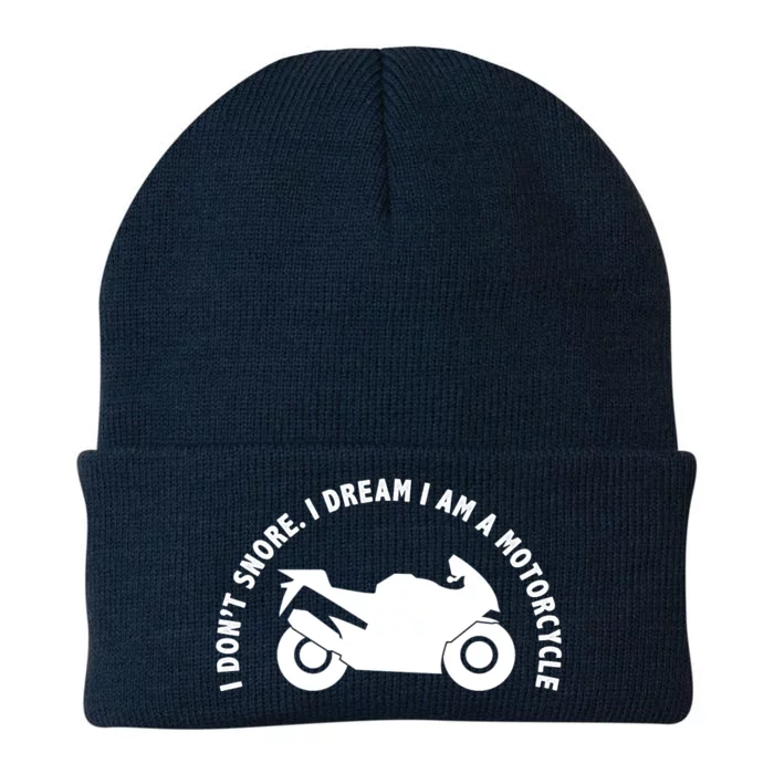 I Don't Snore I Dream I Am A Motorcycle Knit Cap Winter Beanie