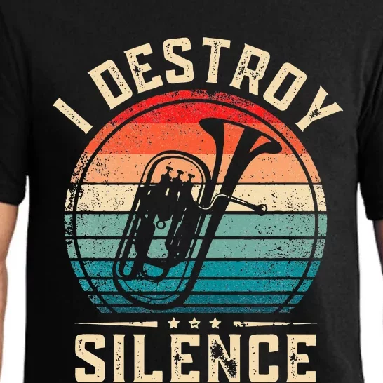 I Destroy Silence Funny Euphonium Pajama Set