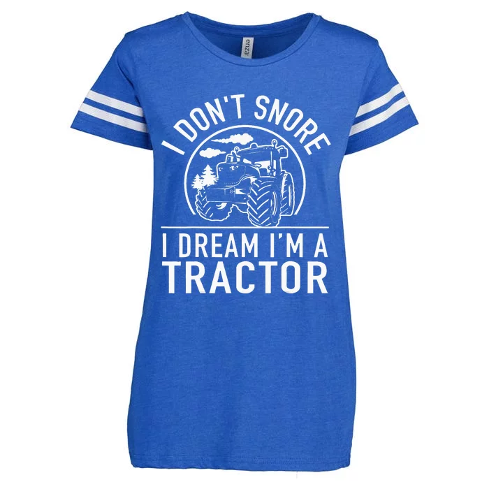 I Dont Snore I Dream Im A Tractor Funny Farm Truck Quote Enza Ladies Jersey Football T-Shirt