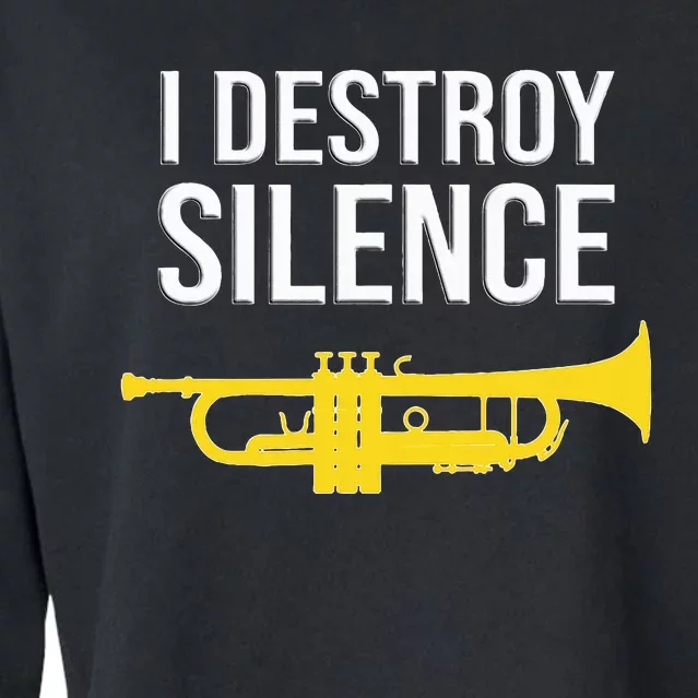 I Destroy Silence Concert Band Marching Band Cropped Pullover Crew