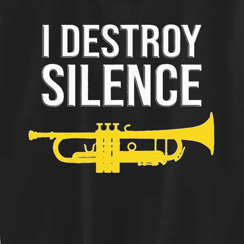 I Destroy Silence Concert Band Marching Band Kids Sweatshirt