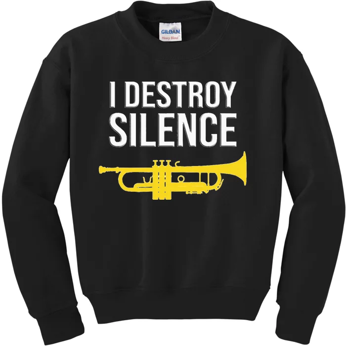 I Destroy Silence Concert Band Marching Band Kids Sweatshirt