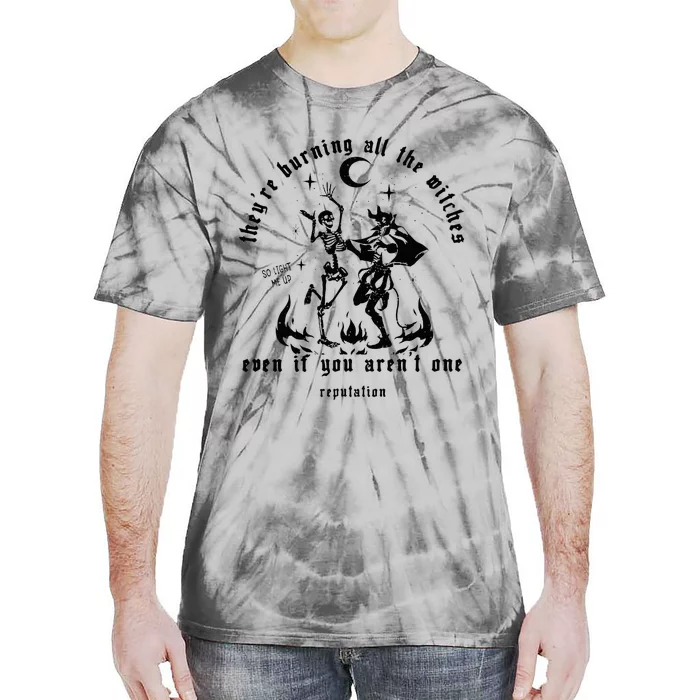 I Did Something Bad TheyRe Burning All The Witches Tie-Dye T-Shirt