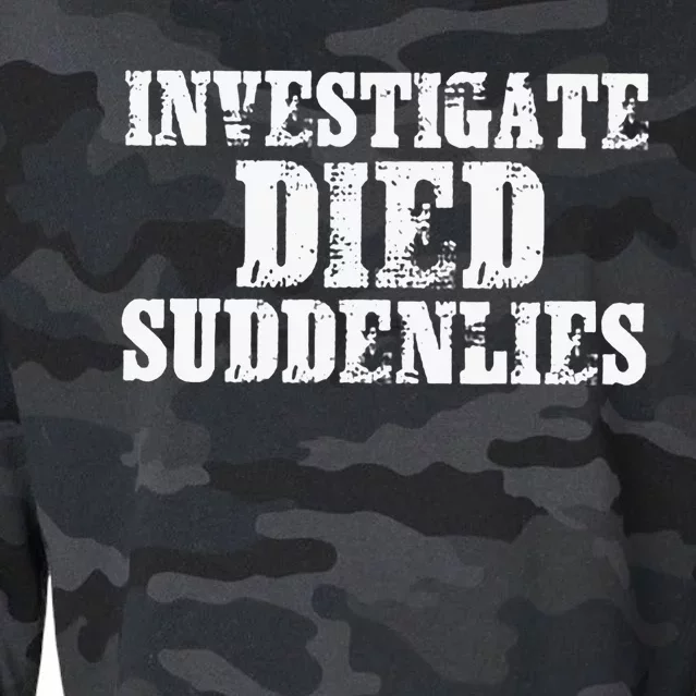 Investigate Died Suddenlies Cropped Pullover Crew