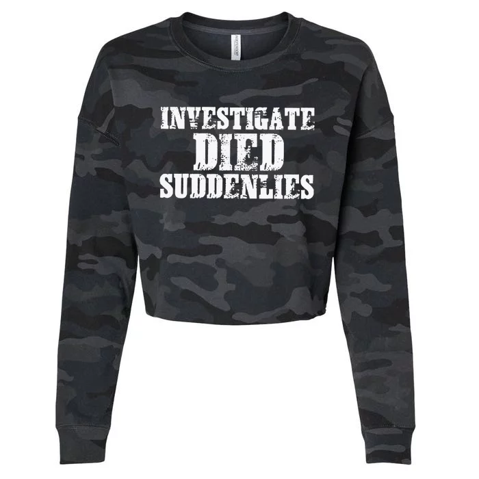 Investigate Died Suddenlies Cropped Pullover Crew