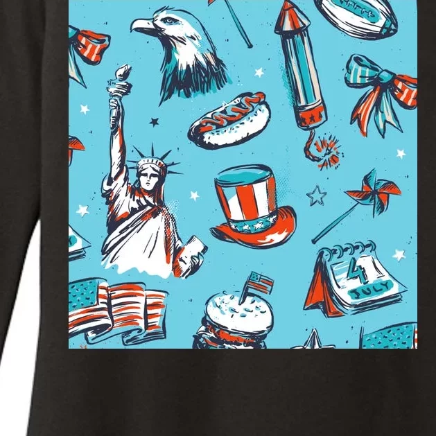 Independence Day Statue Of Liberty Womens CVC Long Sleeve Shirt