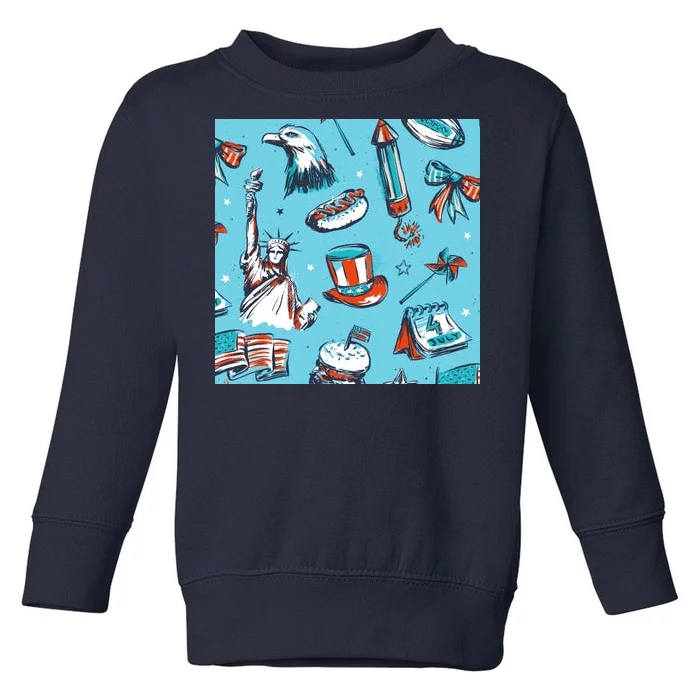 Independence Day Statue Of Liberty Toddler Sweatshirt