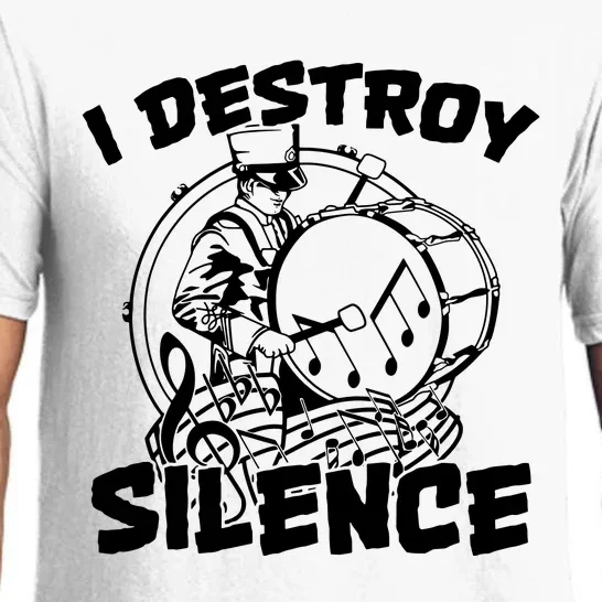 I Destroy Silence Bass Drum Marching Band Pajama Set