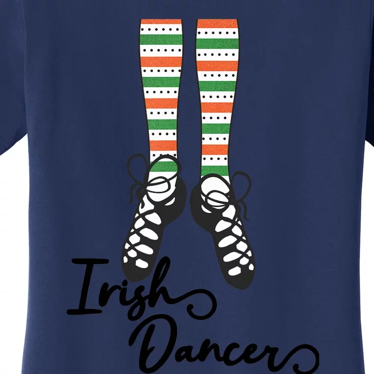 Irish Dance Socks Shoes for Girl in St Patrick's day Women's T-Shirt