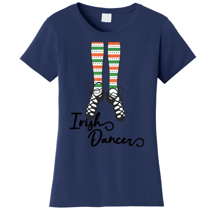 Irish Dance Socks Shoes for Girl in St Patrick's day Women's T-Shirt