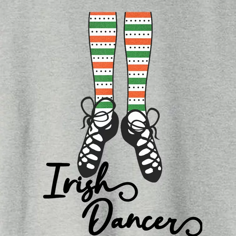 Irish Dance Socks Shoes for Girl in St Patrick's day Women's Crop Top Tee